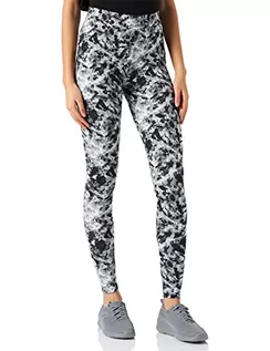 Spodnie damskie - Urban Classics Damskie spodnie Soft AOP Legginsy, spodnie do jogi, przylegające do skóry, dostępne w ponad 10 wariantach kolorystycznych, rozmiary XS - 5XL, blackfading, XL - grafika 1