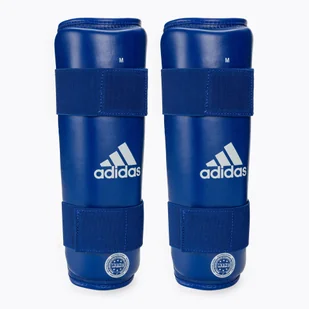 Ochraniacze piszczeli adidas Wako Adiwakosg01 niebieskie ADIWAKOSG01 - Ochraniacze do sportów walki - miniaturka - grafika 1