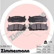 Klocki hamulcowe - Klocki hamulcowe - komplet ZIMMERMANN 24350.175.2 - miniaturka - grafika 1