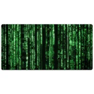 Podkładki na biurko - Mata ochronna z nadrukiem Zielone znaki 120x60 cm, Dywanomat - miniaturka - grafika 1