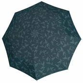 Parasole - Parasol damski Doppler Fiber Magic automatyczny składany z filtrem UV niebieski w dmuchawce - miniaturka - grafika 1