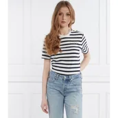 Koszulki i topy damskie - Tommy Hilfiger T-shirt GOLD BUTTON C-NK SS | Regular Fit - miniaturka - grafika 1