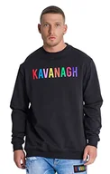 Bluzy męskie - Gianni Kavanagh Męska bluza Black Neverland Sweat, czarny, XXL - miniaturka - grafika 1