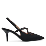 Sandały damskie - Sandały LOVE MOSCHINO JA10287G1NIMX00039 Czarny - miniaturka - grafika 1