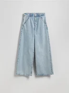 Spodnie damskie - Reserved - Jeansy wide leg - niebieski - miniaturka - grafika 1