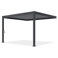Kratki i pergole - Pergola aluminiowa DELUXE Wall 3,6x4 Anthracite - Gutroof - miniaturka - grafika 1