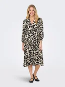 Sukienki - ONLY Sukienka w kolorze kremowo-czarno-jasnobrązowym - miniaturka - grafika 1