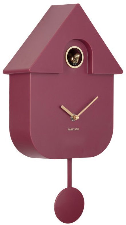 Karlsson Zegar z kukułką i wahadłem Karlsson KA6094PU fioletowy Modern Cuckoo Oro .