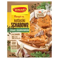 Majonezy i dressingi - Winiary Pomysł na... Kotleciki schabowe w sosie z zielonym pieprzem 40 g - miniaturka - grafika 1