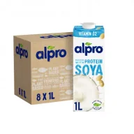 Napoje roślinne - Alpro Napój Sojowy z wapniem i witaminami Zgrzewka 8 x 1 l - miniaturka - grafika 1