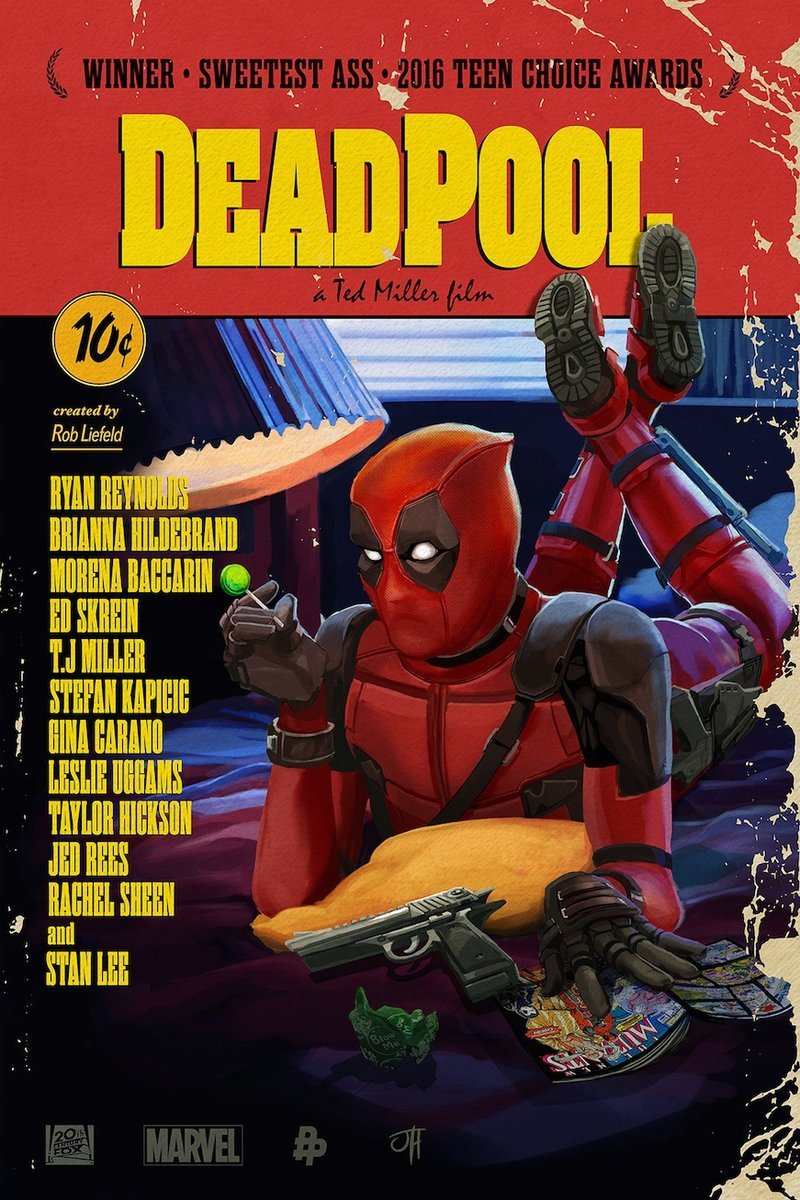PODKŁADKA POD MYSZ Z Nadrukiem 22x18 cm DEADPOOL Tekst Prezent