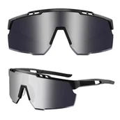 Okulary sportowe - Sportowe okulary przeciwsłoneczne z filtrem UV400 SVM-13J czarne - miniaturka - grafika 1