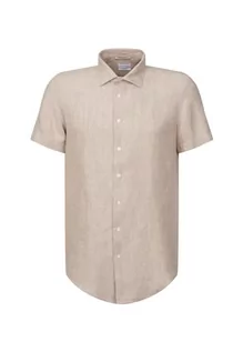 Koszule męskie - Seidensticker Męska koszula z krótkim rękawem, rozmiar 39, Besch, 39 - grafika 1