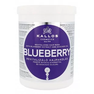 Kallos Blueberry Hair Mask 1000ml Maseczka do suchych i uszkodzonych włosów - Maski do włosów - miniaturka - grafika 1