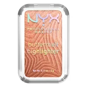 Rozświetlacze do twarzy i ciała - NYX Professional Makeup Buttermelt Rozświetlacz 35 Butta in Bronze - miniaturka - grafika 1