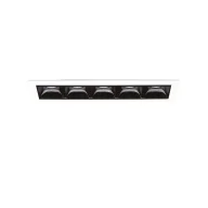 Oprawy, klosze i abażury - Ideal Lux Lampa wpuszczana LIKA TRIM 12W 4000K czarna 267876 267876/IL - miniaturka - grafika 1