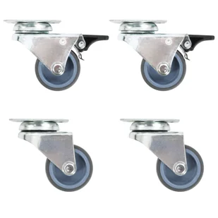 VidaXL 8 podwójnych kółek skrętnych, 50 mm 277921         VidaXL - Kółka i bloczki - miniaturka - grafika 1