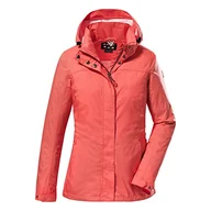 Kurtki damskie - Killtec Damska kurtka funkcyjna z odpinanym kapturem, wodoszczelna KOS 131 WMN JCKT, koralowa, 36, 38374-000 - miniaturka - grafika 1