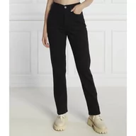 Spodnie damskie - Calvin Klein Jeansy | Straight fit | high rise - miniaturka - grafika 1