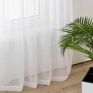 Firany - Firana KRESZ kolor biały styl klasyczny złote przelotki przelotki metalowe złote woal gnieciony 280x240 homede - SCURT/HOM/KRESZ - miniaturka - grafika 1