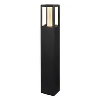 Lampy ogrodowe - Słupek ogrodowy oświetleniowy zewnętrzny czarny 2x LED 6W Crocus Candellux - miniaturka - grafika 1