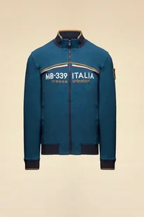 Aeronautica Militare Rozpinana bluza 2XL niebieska - Bluzy męskie Aeronautica Militare Rozpinana bluza 2XL niebieska - Bluzy męskie - miniaturka - grafika 1