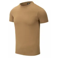 Odzież taktyczna i umundurowanie - Koszulka Helikon-Tex z bawełny organicznej SLIM - Coyote XL - miniaturka - grafika 1