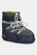 Śniegowce damskie - Moon Boot śniegowce zamszowe MB X GIR ICON LOW SUEDE BEADS kolor szary 80D1409730-FH02 - miniaturka - grafika 1