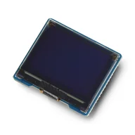 Podzespoły elektroniczne - Wyświetlacz OLED 1,32'' 128x96px - SPI/I2C - 16 skali szarości - czarno-biały - Waveshare 24777 - miniaturka - grafika 1