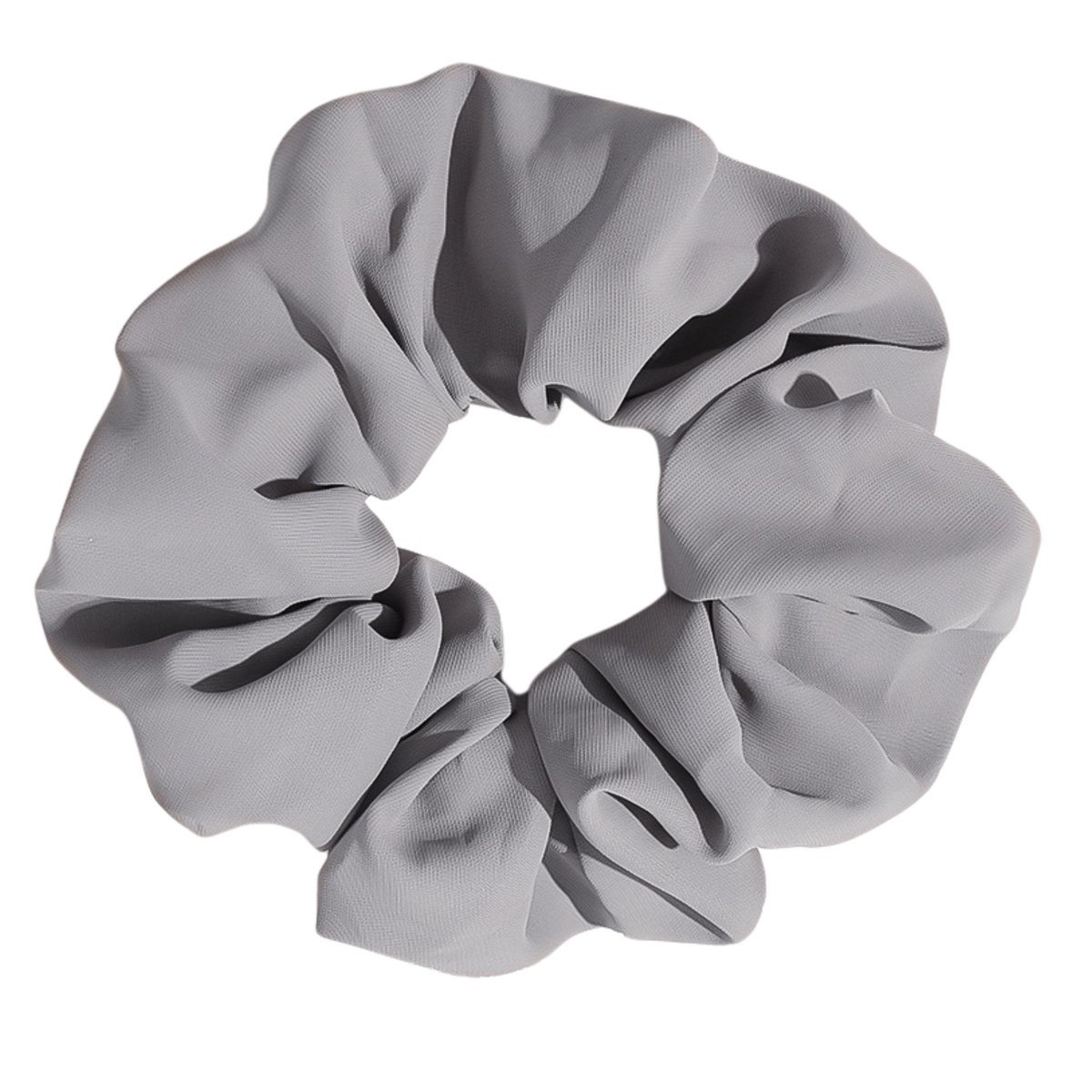 Gumka do Włosów Szara Duża Frotka Scrunchie Jedwab Bezpieczna i Wygodna