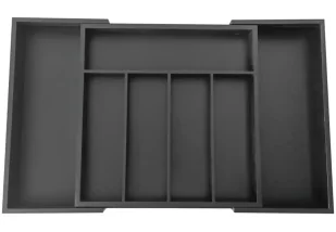 Czarny rozsuwany wkład do szuflady N3-R03 - Pudła i pojemniki do przechowywania Czarny rozsuwany wkład do szuflady N3-R03 - Pudła i pojemniki do przechowywania - miniaturka - grafika 1