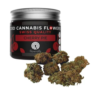 Susz CBD Cherry Pie 100g, susz konopny, Flowrolls - Zioła - miniaturka - grafika 1