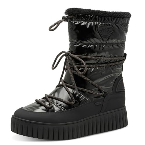 Marco Tozzi Damskie 2-26413-45 modne kozaki, Black Comb, 39 EU, czarny Comb, 39 EU