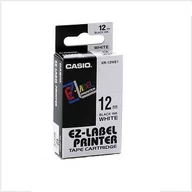 Taśmy do drukarek barwiące - Casio KR-12WE1 /black on white/ taśma do drukarek etykiet XR 12WE1 - miniaturka - grafika 1