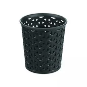 Kosze na śmieci - Curver 218654 kosz do przechowywania My Style, okrągła polipropylenu czarna 15 x 15 x 14 cm 218654 - miniaturka - grafika 1