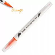 Kredki, ołówki, pastele i pisaki - Pisak PENTEL Brush Sign Pen Twin SESW30 pomarańcz - miniaturka - grafika 1