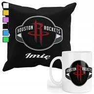 Gadżety dla niej i dla niego - ZESTAW KUBEK + POSZEWKA Z NADRUKIEM-DLA FANA NBA HOUSTON ROCKETS +IMIĘ - miniaturka - grafika 1