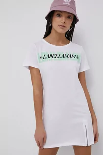 Sukienki - Labellamafia LaBellaMafia sukienka bawełniana kolor biały mini prosta - Labellamafia - grafika 1