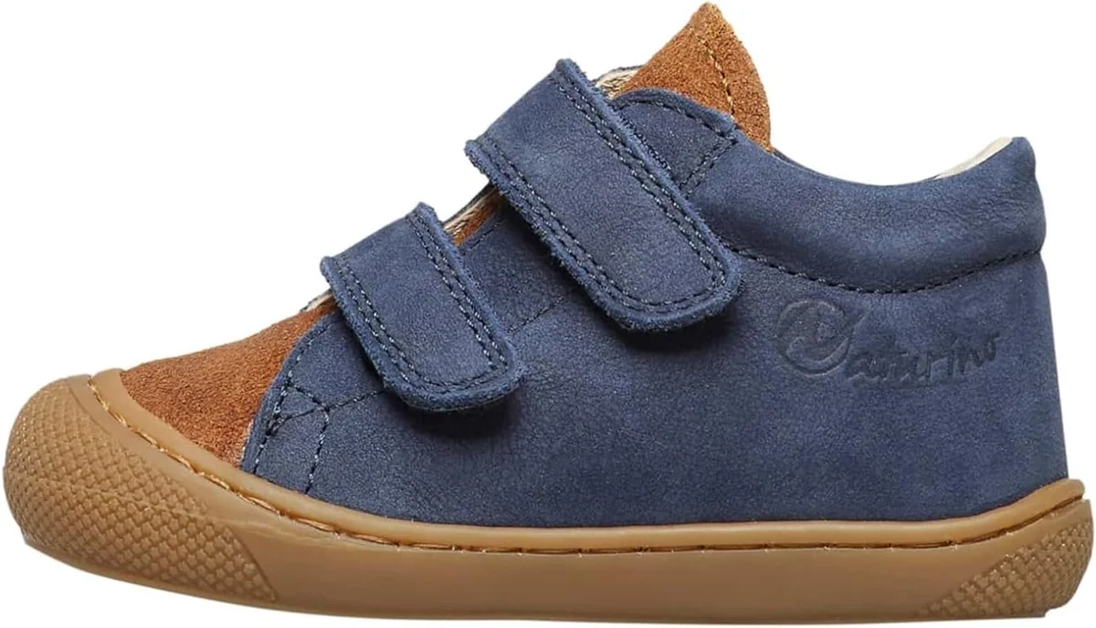 Buty chłopięce do raczkowania - miękkie zamszowe, rozmiar 18, gumowa