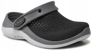 KLAPKI DAMSKIE CROCS LITERIDE CHODAKI KROKSY CZARNE BLACK LEKKIE R. 36-37 - Klapki i japonki damskie - miniaturka - grafika 1