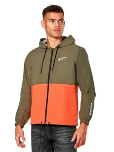 Alpinestars Speeder Windbreaker kurtka męska, sportowa kurtka outdoorowa dla mężczyzn, wojskowa zieleń/pomarańczowa, rozmiar XL - Kurtki męskie - miniaturka - grafika 1