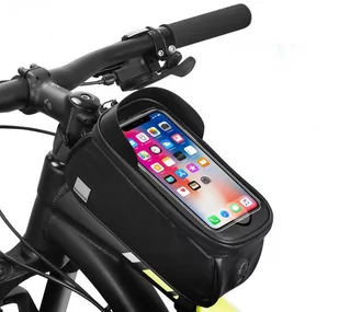 Sahoo Sakwa Na Ramę Z Pokrowcem Na Telefon 5,7&Quot; Czarna Travel 122053 - Sakwy rowerowe - miniaturka - grafika 1