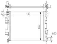 Układ chłodzenia - akcesoria - Chłodnica, układ chłodzenia silnika NRF 59262 - miniaturka - grafika 1