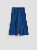 Spodnie damskie - Reserved - Jeansy culotte - niebieski - miniaturka - grafika 1
