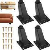 Zawiasy, okucia i inne akcesoria - Nogi meblowe, odpowiednie do szafek, stolików kawowych, telewizorów i innych mebli, wysokość 8 cm x szerokość 7 cm - miniaturka - grafika 1