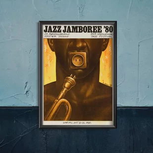 Plakat w stylu retro Festiwal Jazz Jamboree w Warszawie - Plakaty - miniaturka - grafika 1