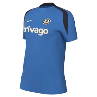 Nike Bluza damska Chelsea Dri-Fit Strike Short Sleeve Top K, Lt Photo Blue/Lt Photo Blue/Guava Ice, FN9502-436, S - Bluzy damskie - miniaturka - grafika 1