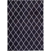 Dywany - Dywan Loren Print 60 x 100 cm kratka czarny - miniaturka - grafika 1