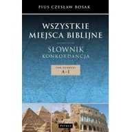 Encyklopedie i leksykony - Bosak Czesław WSZYSTKIE MIEJSCA BIBLIJNE SŁOWNIK I KONKORDANCJA TOM 1 - miniaturka - grafika 1