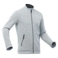 Odzież trekkingowa damska - Polar turystyczny męski Quechua SH100 Warm - miniaturka - grafika 1